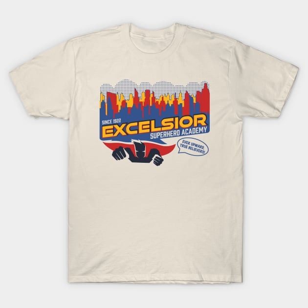 Excelsior Superhero Academy T-Shirt by Nazonian